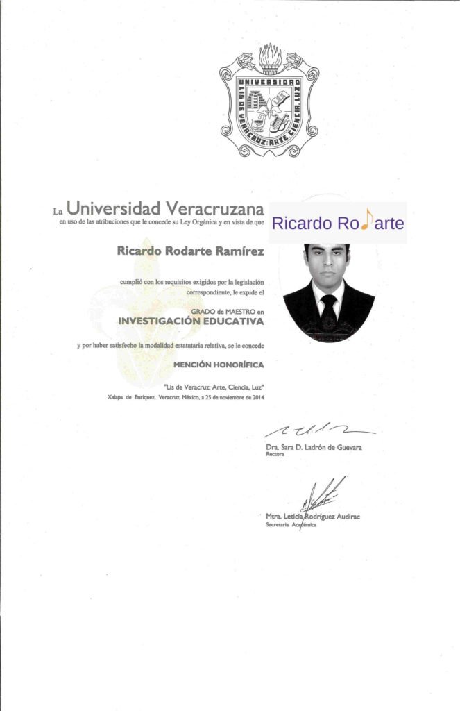 Maestría en Investigación Educativa de Ricardo Rodarte